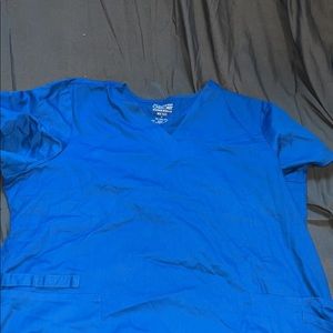 Size 2x royal blue scrub top